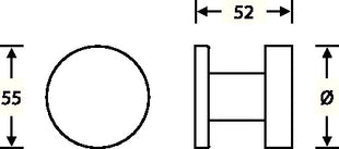 FSB Türknopf 23 0829 0005 Aluminium 0105 ( 3311102134 )