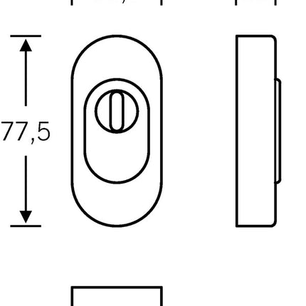 FSB Rosace de protection 73 3249 Acier inoxydable 6204 ( 3313302051 )