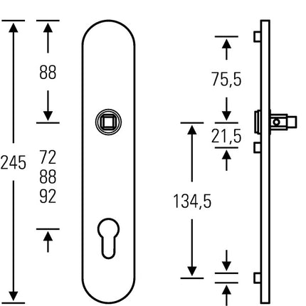 FSB bouclier long 12 1418 fin mat 6204 (3322002387)