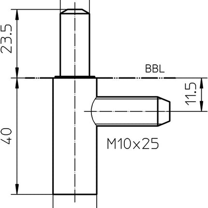 SIMONSWERK Partie cadre V 8100 WF U acier galvanisé ( 3325055021 )