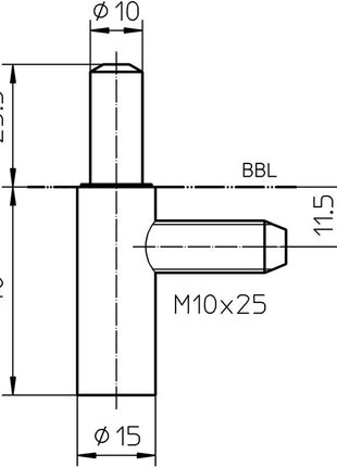 SIMONSWERK Partie cadre V 8100 WF U Acier nickelé ( 3325055022 )