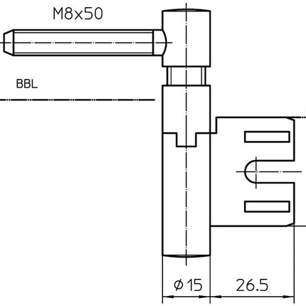 SIMONSWERK Bande à percer montante V 8550 montante nickelée ( 3000255744 )