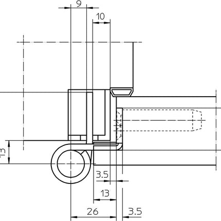SIMONSWERK bande d'objet VARIANT VX 7939/160 acier inoxydable brossé mat 200 kg ( 3000255460 )