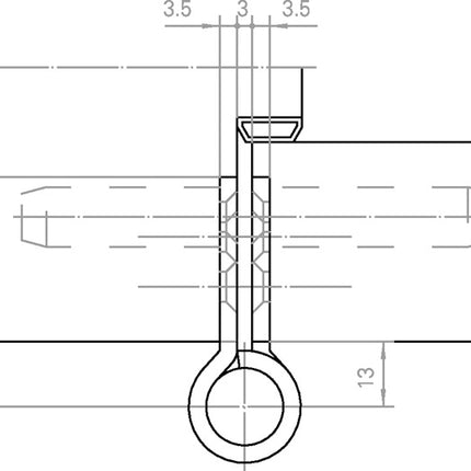 SIMONSWERK Bande d'objet VARIANT VN 2929/160 Acier nickelé mat / F2 160 kg ( 3000255495 )