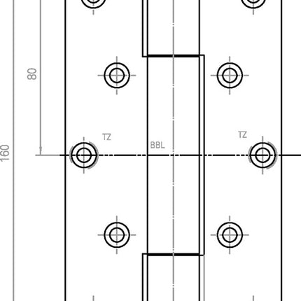 SIMONSWERK Bande d'objet VARIANT VN 2929/160 Acier nickelé mat / F2 160 kg ( 3000255495 )