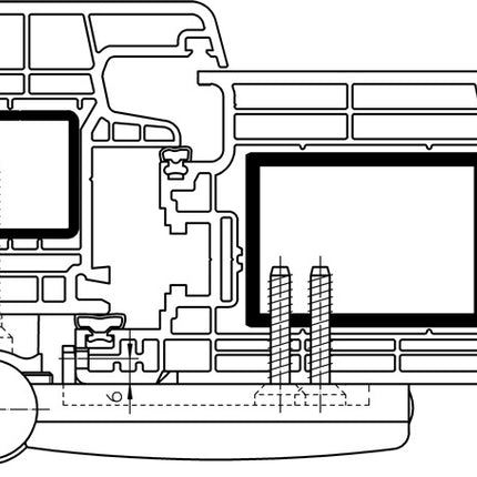 SIMONSWERK Paumelle de porte d'entrée Siku 3D K 3030 acier blanc ( 3000255056 )