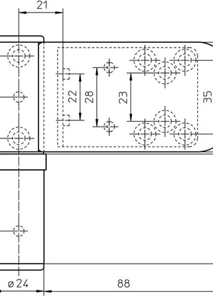 Zawias do drzwi przednich SIMONSWERK Siku 3D K 3030 stal biały ( 3000255056 )