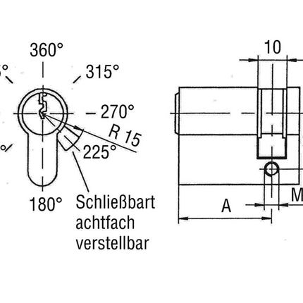 Demi-cylindre profilé BKS 8900 35/10 mm ( 3000251966 )