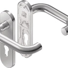 BKS garniture coupe-feu à plaque courte Rondo plaque courte en acier inoxydable D/K ( 3000253083 )