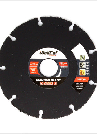 WellCut Diamond Blade Diamant Trennscheibe 125 x 22,2 mm Special ( 334 - 125 / 22 ) - Toolbrothers