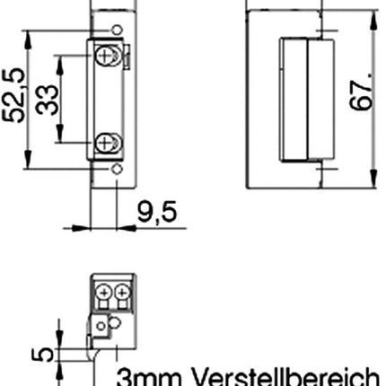 DENI ouvre-porte électrique 20141 6-12 V AC/DC ( 3000215036 )