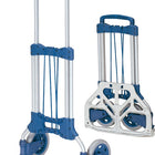 FETRA Diable de transport pliable tube d'acier aluminium hauteur 1 090 mm long. pelle 320 mm ( 9000443020 )