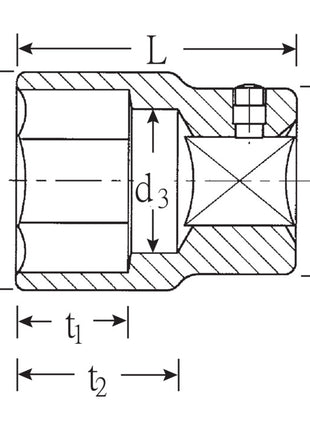 STAHLWILLE Douille 55 3/4 ″ 6 pans ( 4000826460 )