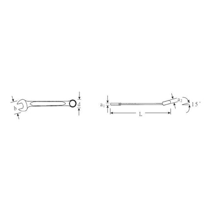 STAHLWILLE Clé mixte OPEN-BOX 13 SW 60 mm longueur 590 mm ( 4000826030 )