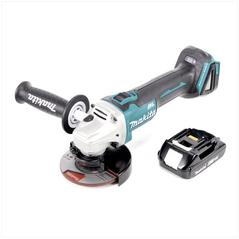 Makita DGA 456 A1 Akku Winkelschleifer 18 V 115 mm Brushless + 1x Akku 2,0 Ah - ohne Ladegerät - Toolbrothers