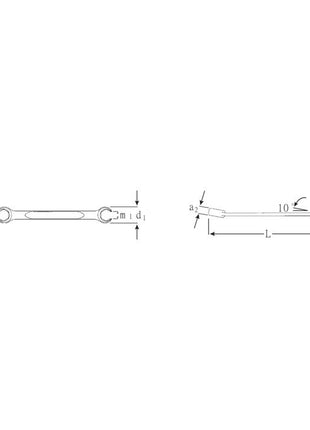 STAHLWILLE Clé polygonale double OPEN-RING 24 10 x 12 mm 160 mm ( 4000826107 )