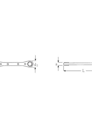 STAHLWILLE Clé à cliquet 25 17 x 19 mm ( 4000826140 )