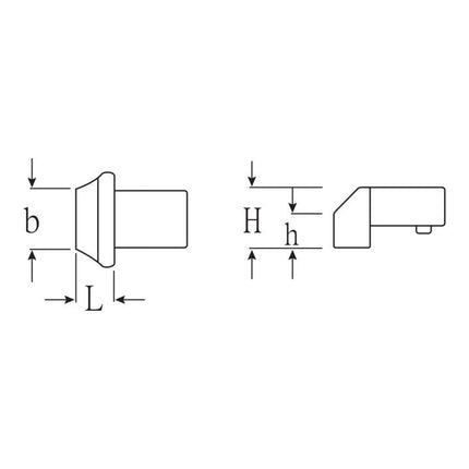 STAHLWILLE Outils à emmancher de soudure 737/40 14 x 18 mm ( 4000826593 )