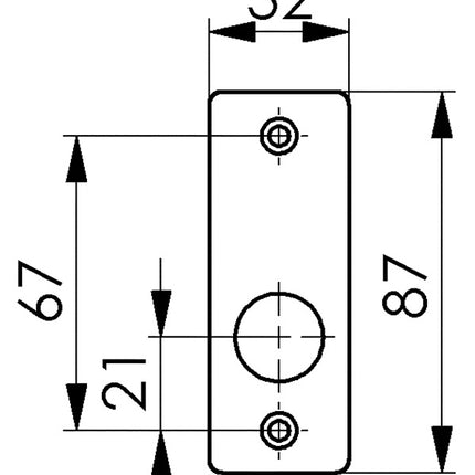 Rosace de poignée AMF 498 métal léger F1 / couleur argent ( 3311121006 )