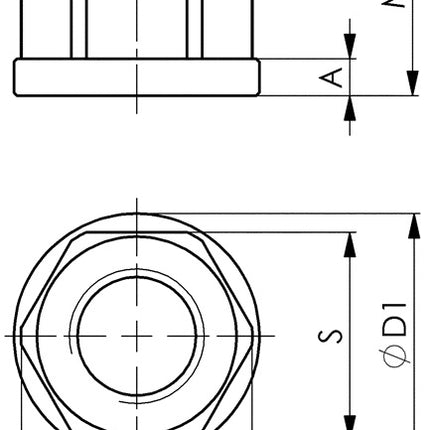 AMF Écrou hexagonal DIN 6331 M12 ouverture de clé 18 mm ( 4000603344 )