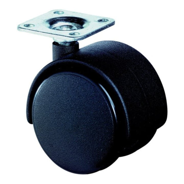 BS ROLLEN Roulette double en plastique  D. de la roue 50 mm cap. charge 40 kg ( 3000275081 )