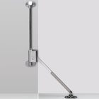 Support de clapet HETTICH Klassik D avec palier L 258 D acier nickelé ( 8000608947 )