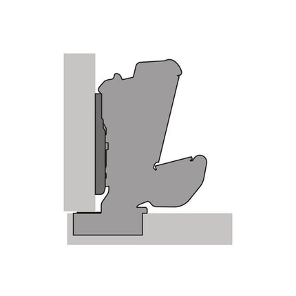 HETTICH Charnière grand angle Sensys 8657i avec amortisseur intégré TH 54 ( 8000612701 )