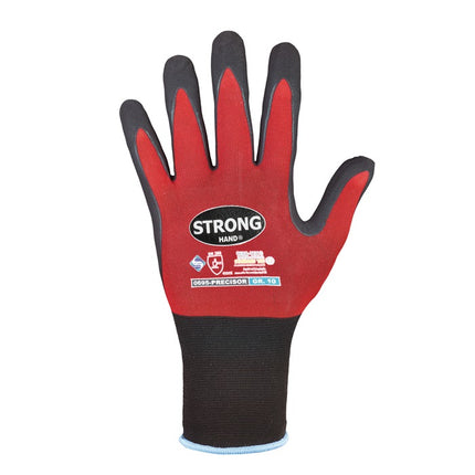 STRONGHAND Gants PRECISOR taille 8 rouge/noir ( 8000549462 )