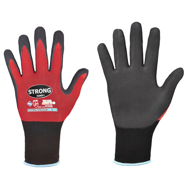 STRONGHAND gants PRECISOR taille 10 rouge/noir ( 8000549464 )