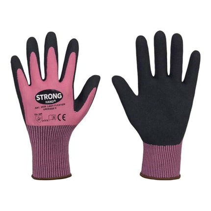 STRONGHAND Gant LADY FLEXTER taille 8 rose/noir ( 8000737567 )
