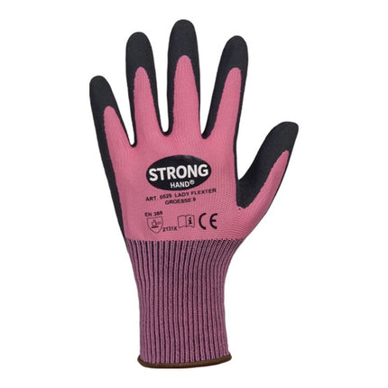 STRONGHAND Gant LADY FLEXTER taille 8 rose/noir ( 8000737567 )