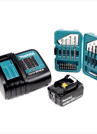 Makita DLX 2056 SX1 18 V - Set: DHP 453 Schlagbohrschrauber + DCL 180 Staubsauger + 1x 3,0 Ah Akku, Ladegerät in Werkzeugtasche - Toolbrothers