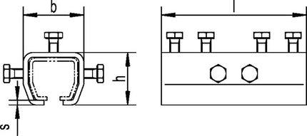 Manchon de raccordement HELM -03 1103 Profil 100 ( 3000255811 )