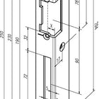 Gâche équerre de sécurité ASSA ABLOY 069 épaisseur 3 mm ( 3324034073 )
