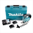 Makita JV 101 DWAE 10,8 V Akku Pendelhub Stichsäge + 2 x 2 Ah 10,8 V Akku + 1 x Ladegerät + Transportkoffer - Toolbrothers