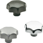 GANTER Poignée en étoile DIN 6336 avec douille filetée ( 4601000856 )