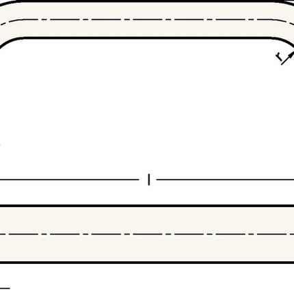 GANTER Poignée avec profilé GN 565 l 120 ± 0,25 mm t min. 10 mm h 49 mm ( 4601000151 )