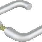 Paire de béquilles de porte en verre DORMA-GLAS forme ronde métal léger anodisé argent ( 3000254517 )