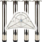 BMB Jeu de pieds de table chromé poli 60 mm hauteur 870 mm ( 3000273147 )