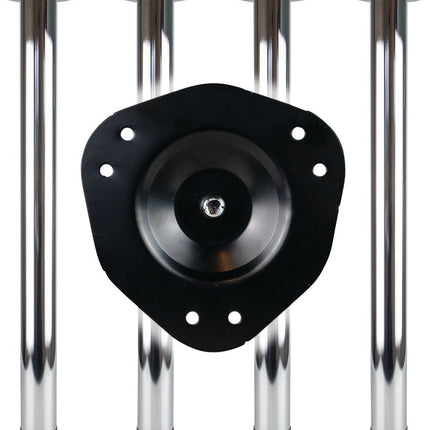 BMB Jeu de pieds de table chromés polis 80 mm hauteur 870 mm ( 3000273151 )