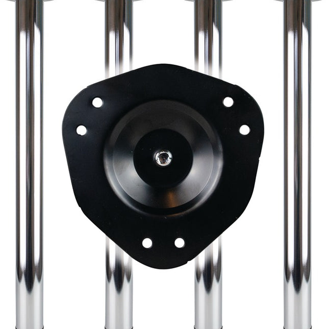 BMB Jeu de pieds de table chromés polis 80 mm hauteur 870 mm ( 3000273151 )