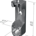 PG Support de tube d'armoire 11118 Zinc moulé sous pression nickelé ( 3000282762 )