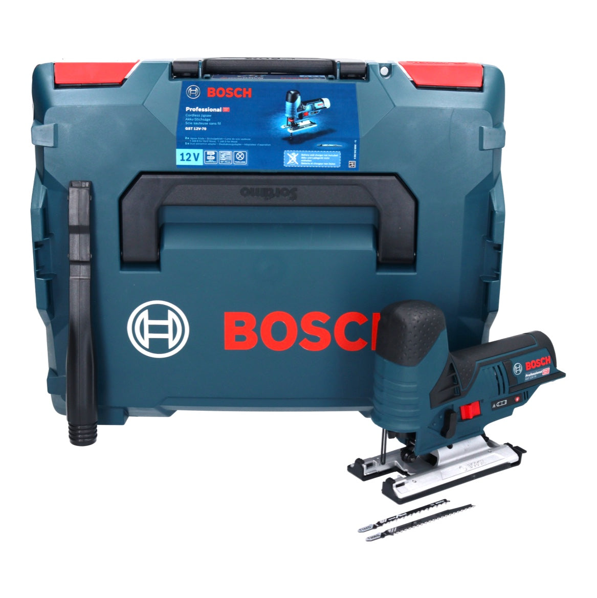 Bosch GST 12V-70 Professional Scie sauteuse sans fil Solo - sans accessoires avec boîtier L-Boxx ( 06015A1002 )