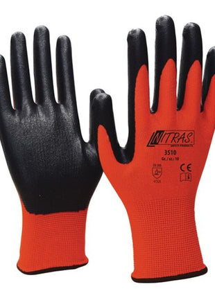 NITRAS Gant mousse de nitrile taille 10 rouge/noir ( 4000371246 )