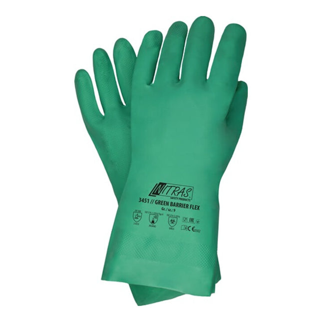 NITRAS Gant protection ctre produits chimiques Green Barrier Flex taille 9 vert ( 4000391094 )