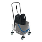 SPRINTUS Chariot de nettoyage  1 seaux de 27 l, presse, corbeille ( 9000472002 )