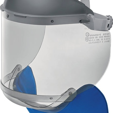ASCHUA Protection faciale pour électricien GFKKH002-E PC, gris ( 4701030130 )