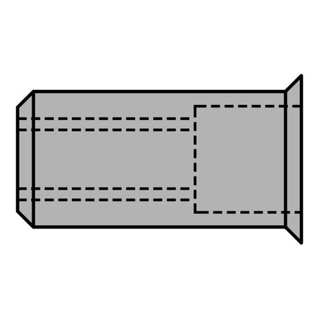 Dado per rivetto cieco GESIPA Gambo del rivetto d x l 9 x 15,5 mm M6 ( 4000813791 )