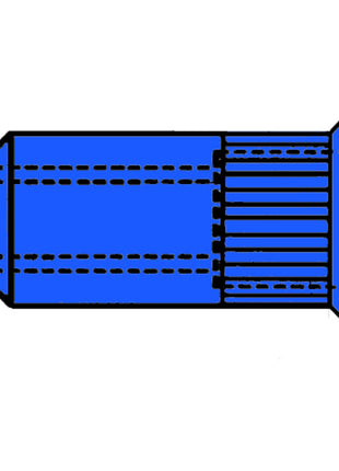 GESIPA tuerca remachable vástago remachador dxl 7 x 12,5 mm M5 (4000813566)