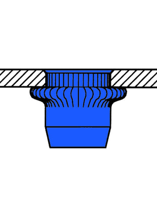 GESIPA tuerca remachable vástago remachador dxl 7 x 12,5 mm M5 (4000813566)